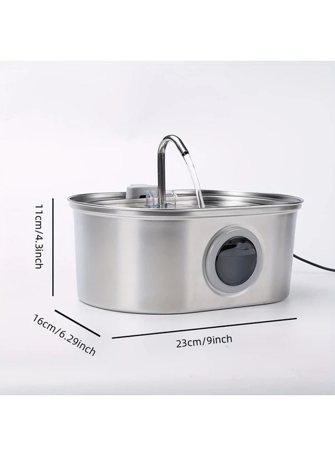 Cat Water Fountain Automatic Pet Drinking Bowl 108oz 3 2L Stainless Steel USB Pump Quiet - Image 2